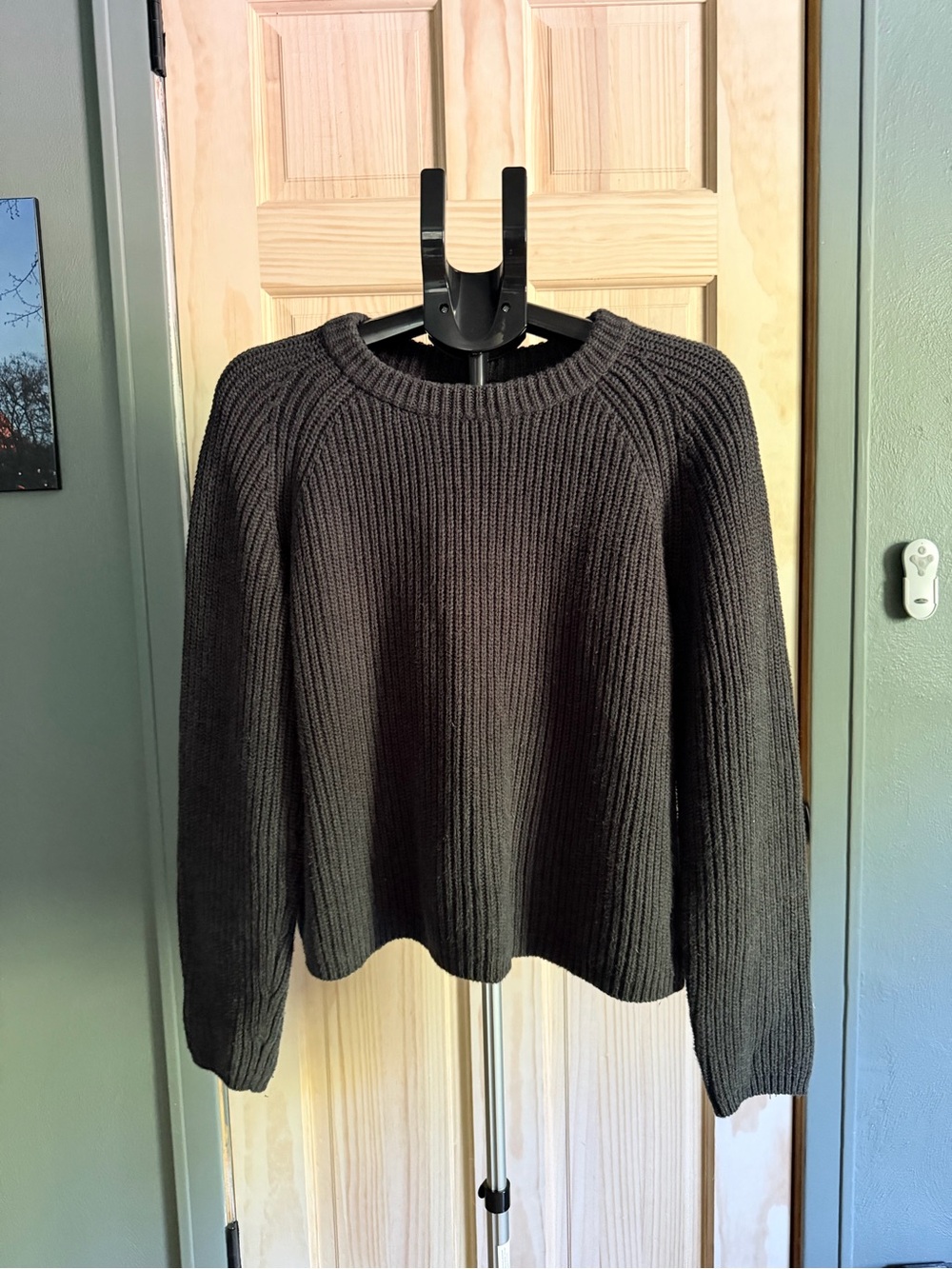 Quince 100% Cotton Crewneck Fisherman Sweater - Picture 2 of 8